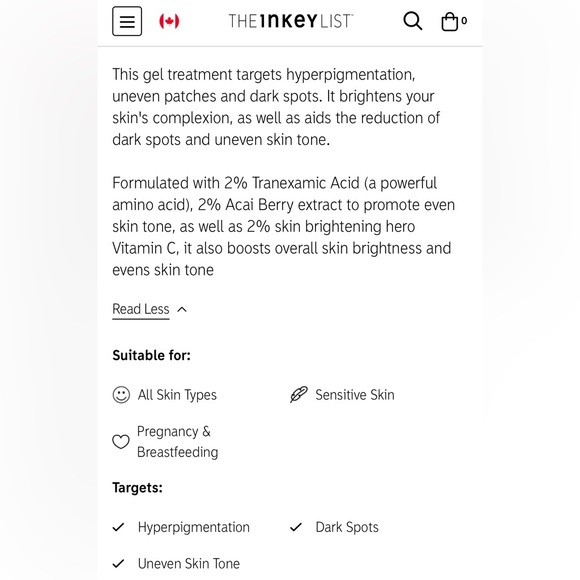 NWOT, The INKEY List Tranexamic Acid Night Treatment, 30mL - Picture 6 of 6